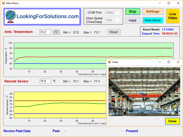 Ambient & Remote Temperature sensing software