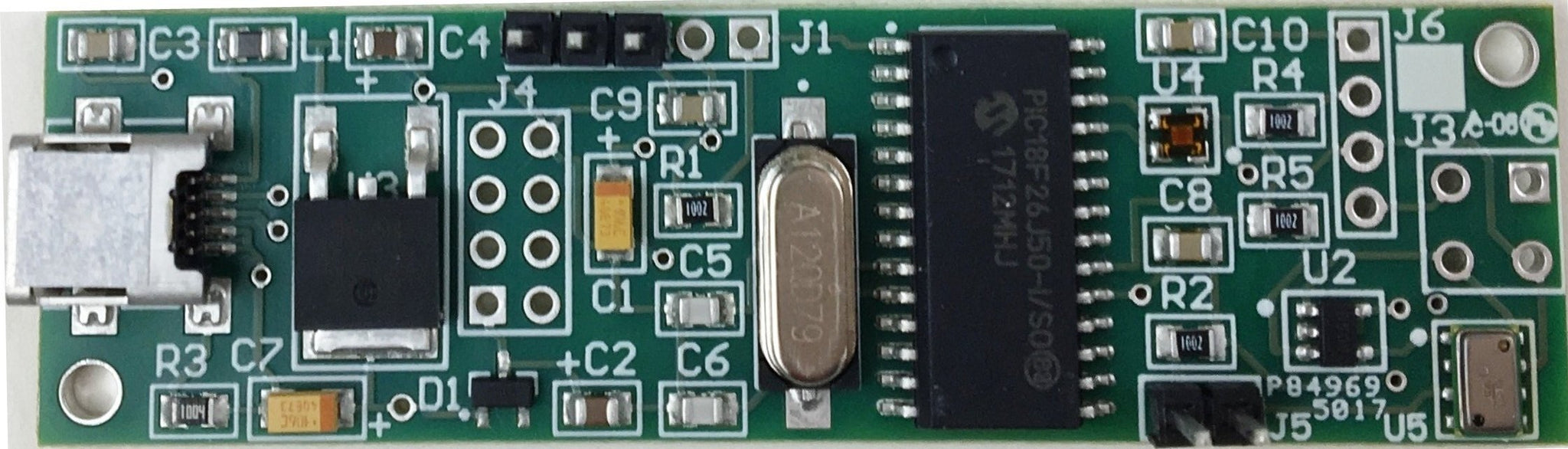 Ambient Temperature, Relative Humidity, Barometric Pressure, Ambient Light sensors to USB-Alarm output, Model LFS104A