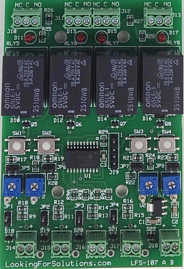 LFS107A - 4 Channel Analog Input Relay Controller